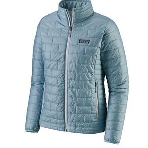 Patagonia Women's Light Blue Puffer Jacket